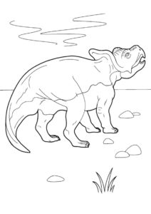 דף צביעה דינוזאור לצביעה ולהדפסה
