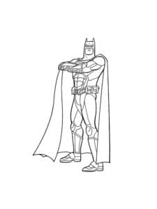 דף צביעה ציור של באטמן לצביעה ולהדפסה