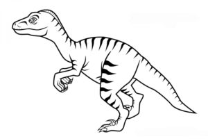 דף צביעה דף צביעה עם דינוזאור לילדים