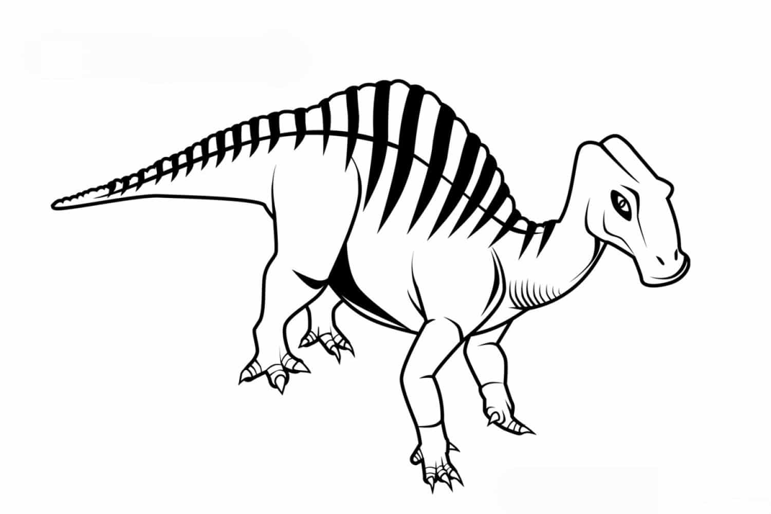 דף צביעה עם דינוזאור