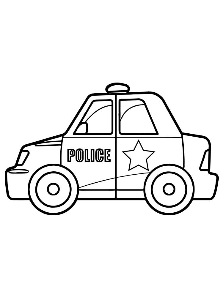 אוטו משטרה עם כוכב לצביעה