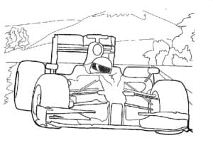 דף צביעה דף צביעה עם מכונית מרוץ 2