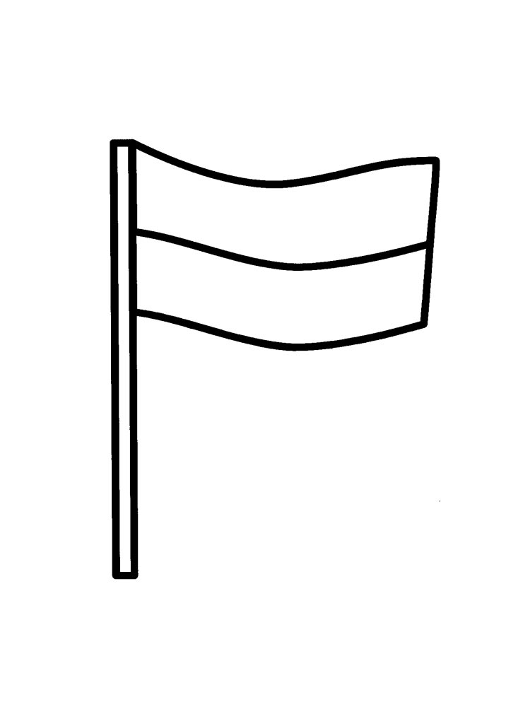 ציור של דגל בעל 2 פסים לצביעה