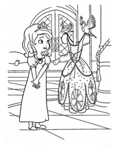 דף צביעה הנסיכה סופיה בארמון לצביעה