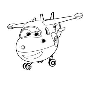 דף צביעה דף צביעה עם מטוס על חמוד