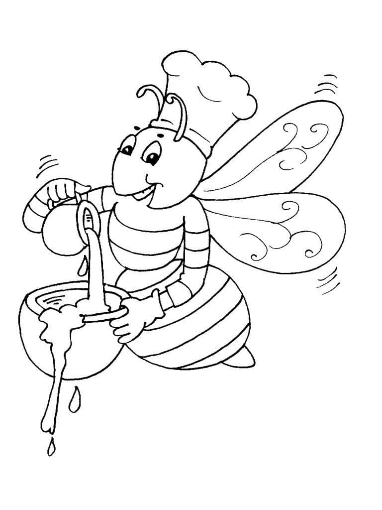דף צביעה דבש ודבורה