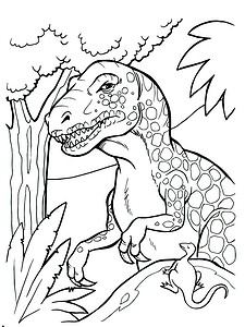 דף צביעה דינוזאורים