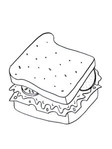 דף צביעה סנדוויץ’