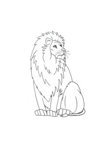 דף צביעה מלך האריות
