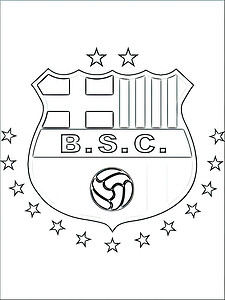 דף צביעה סמל מועדון כדורגל ברצלונה