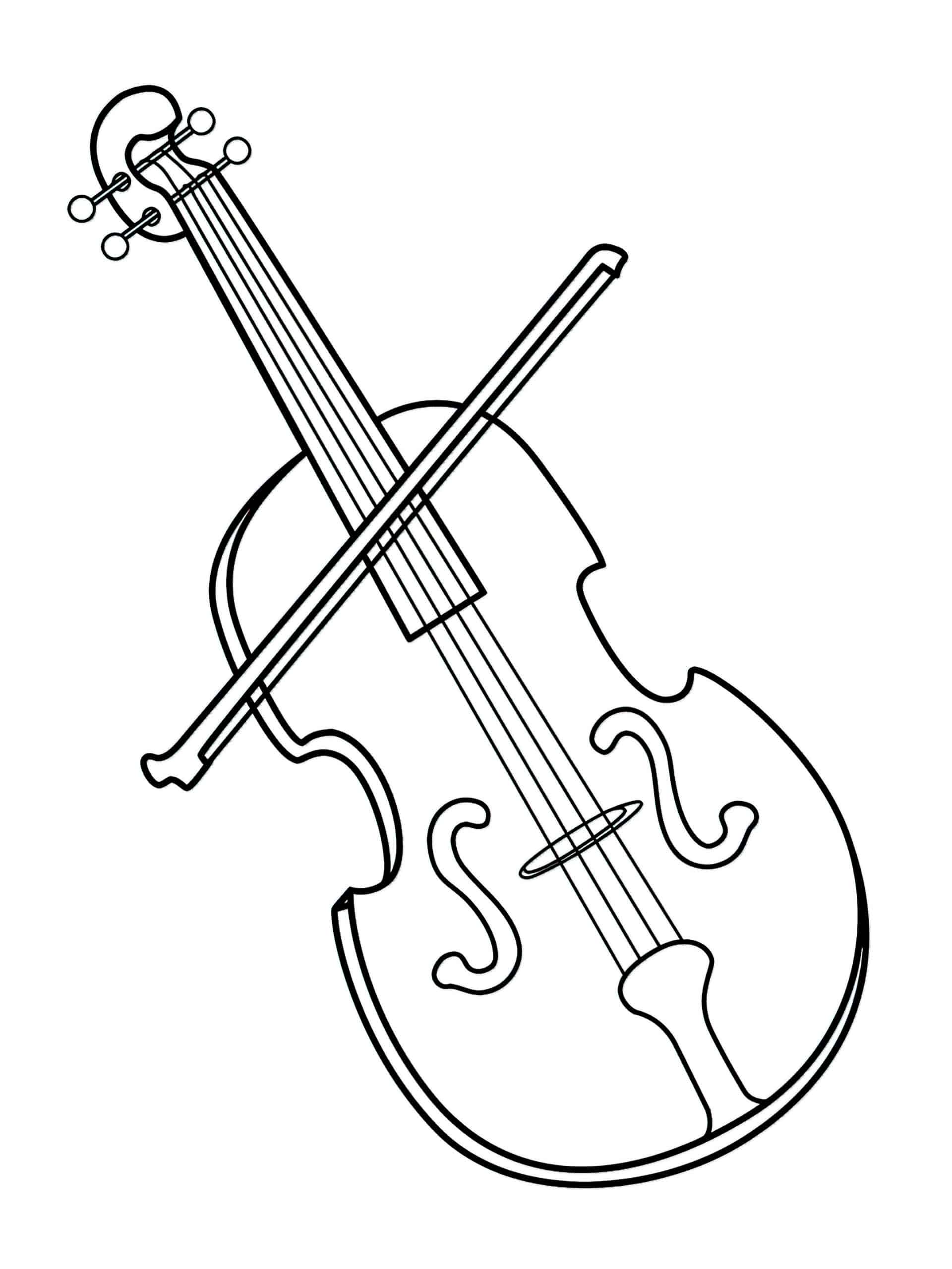 דף צביעה כינור