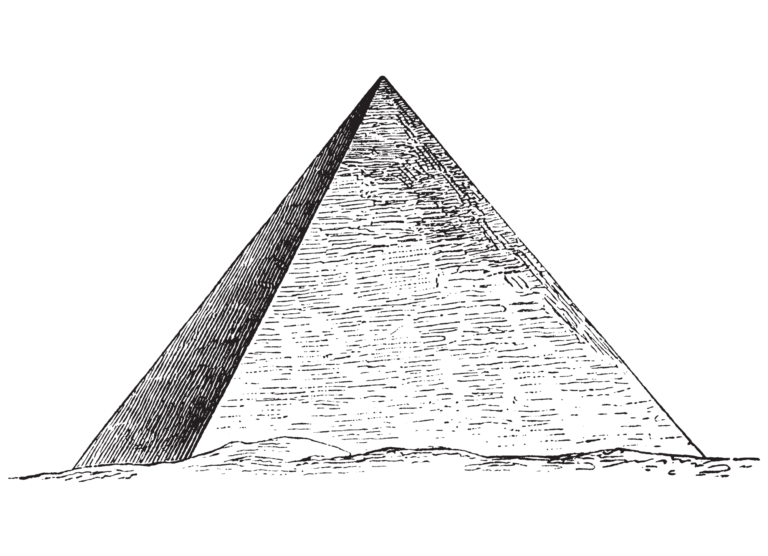 דף צביעה פירמידה